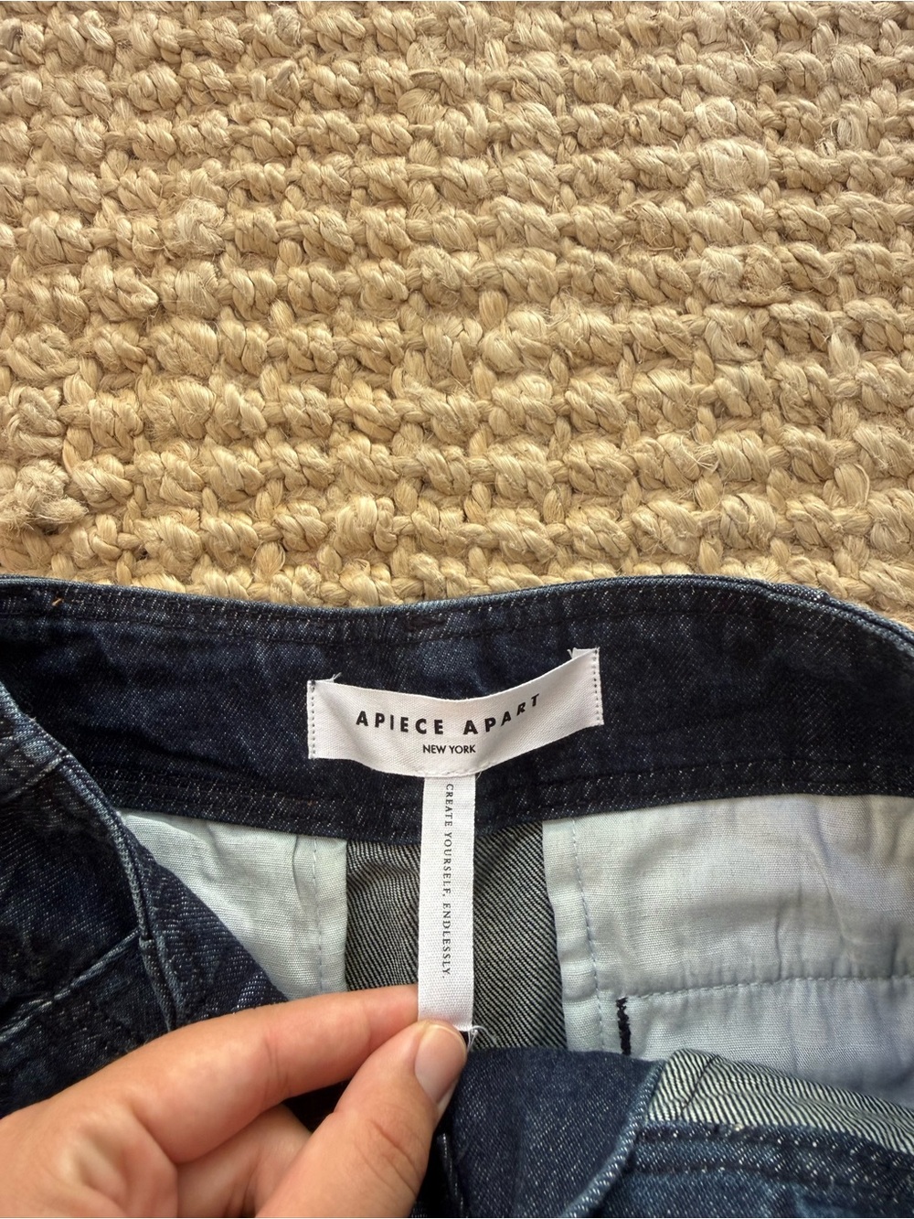 NWOT Apiece Apart Bari Jean Delta Wash Barrel Jeans High Waist Cotton Size 25 - Picture 7 of 10